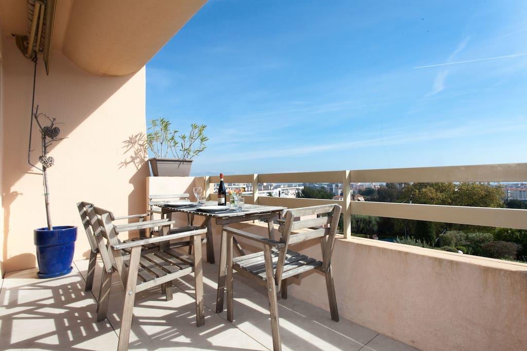 Vue Mer, Terrasse Et Parking Prive Αντίμπ Εξωτερικό φωτογραφία